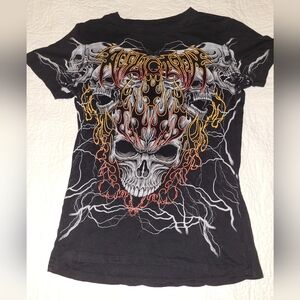Affliction Black Graphic Tee